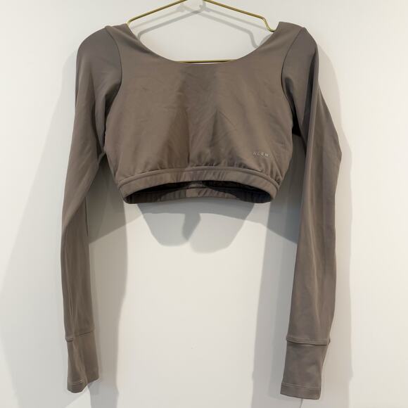 Agent84 Kona Long Sleeve Henley Crop Buttersoft in Clay Sz. S/M - Picture 4 of 5